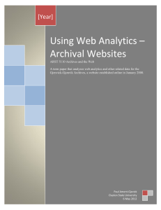 UsingWebAnalytics-ArchivalWebsites