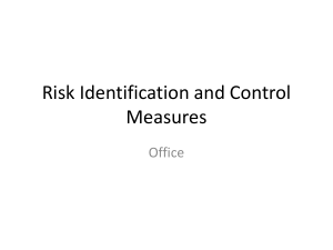 Risk Identification and Control Measures