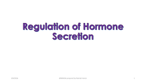 Regulation of Hormone Secretion