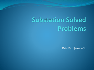 Substation Solved Problems