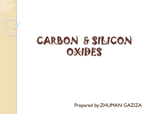 CARBON&SISILICON OXIDES