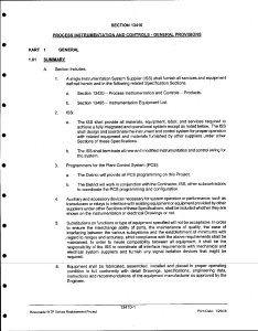 General Instrumentation Design Guideline