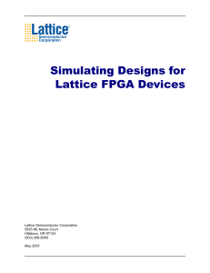Simulating Designs for Lattice FPGA Devices