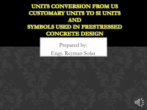 1.Units conversion and symbols