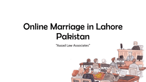 Get Concern About Online Marriage in Pakistan By Read Out Legal Guidelines