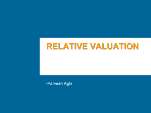 Relative Valuation 