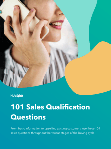 100 Sales Qualification Questions