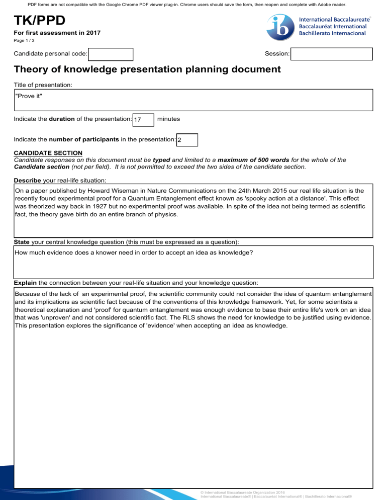 Example Of A Ppd