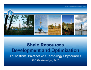 Shale Resources Development and Optimization