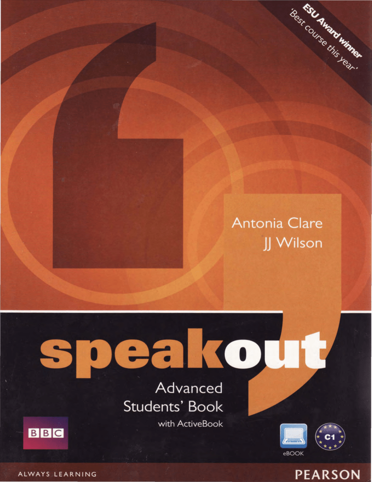 Speakout Advanced Students Book With Active Book