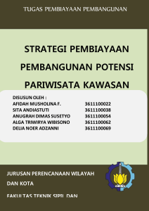 Pembiayaan Pembangunan Pariwisata Waduk Jehem