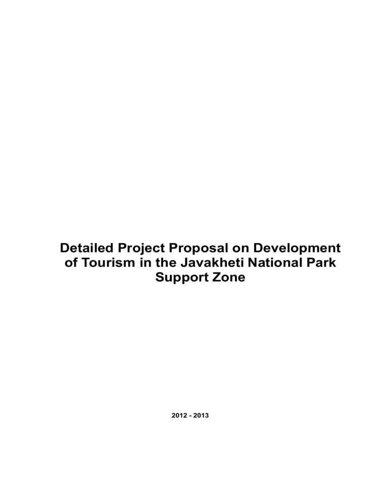 project proposal in tourism