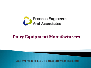 Dairy Equipment Manufacturers