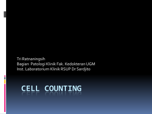 HEMATOLOGY CELL COUNTING