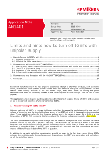 SEMIKRON Application-Note Unipolar driver voltage EN 2015-06-03 Rev-02