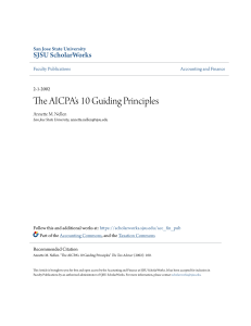 The AICPAs 10 Guiding Principles