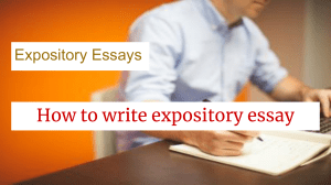 How to write Expository essay