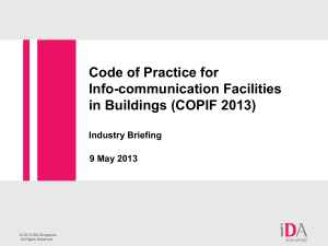COPIF - Industry Briefing