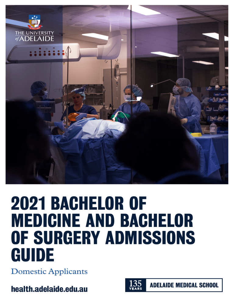 2021 medicine admissions guide - Domestic 0