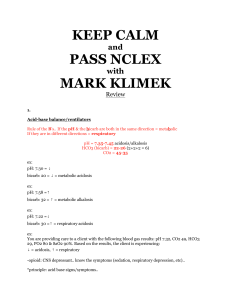 Mark Klimek Review notes 