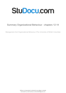 summary-organizational-behaviour-chapters-12-14