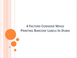 4 Factors Consider While Printing Barcode Labels In Dubai