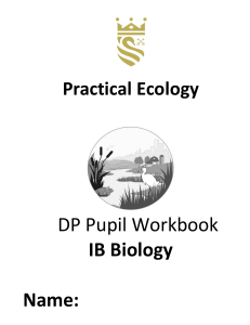 DP Biology Ecology workbook
