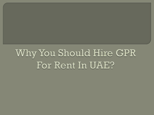 Why You Should Hire GPR For Rent In UAE
