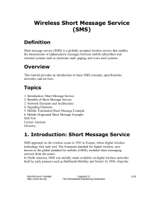 IEC - Wireless SMS