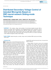 Distributed Secondary Voltage Control of Islanded Microgrids Based on RBF-neural-network Sliding-mode Technique