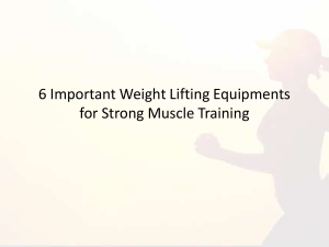 6 Important Weight Lifting Equipments for Strong Muscle Training