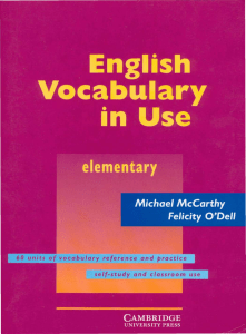 1. English Vocabulary In Use - Elementary