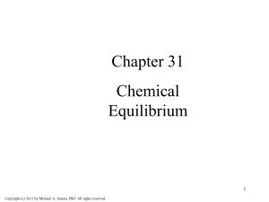 Chemical Equilibrium: Concepts and Calculations