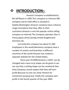 Amazon intro,vision.hierarchy