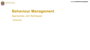 Behaviour Management - New