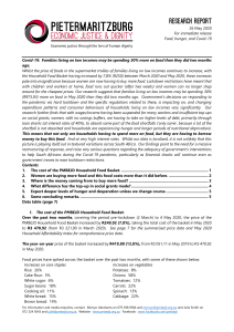 Food Security & Covid-19: Low-Income Family Impact