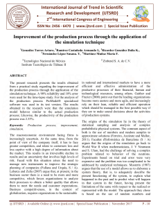 Improvement of the Production Process through the Application of the Simulation Technique