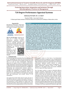 720 Degree Performance Appraisal Systems