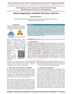 Cloud Computing in Academic Libraries A Review