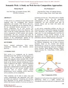 Semantic Web A Study on Web Service Composition Approaches