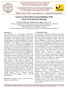 Analysis of Retrofiton School Building With Shear Wall and Steel Bracing