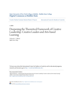 Deepening the Theoretical Framework of Creative Leadership- Creative Leaders and Arts-based Learning