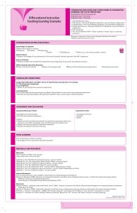 3 Rs of Reflection - lesson plan