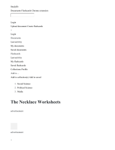 the-necklace-worksheets