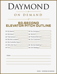 DOD 60 Second Pitch Guide