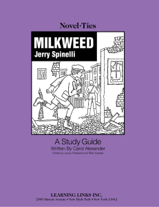 milkweed novel ties