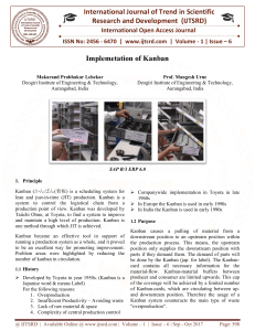 Implemetation of Kanban