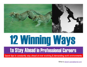 12 Winning Ways RR