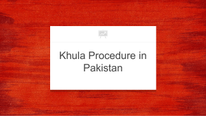 Get Know Khula Procedure in Pakistan To Get Khula Legally