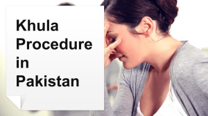 Khula Procedure in Pakistan - Hire Professional Lawyer To Get Khula